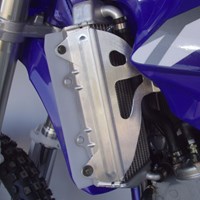 RADIATOR BRACES YAMAHA YZ125 02-24, YZ125X 20-24 SILVER